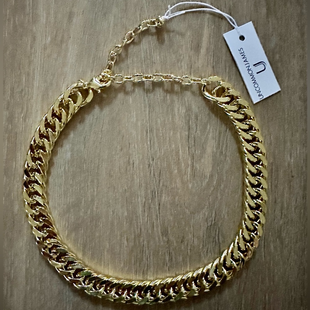 Uncommon James Gold Link Chain Necklace Adjustable - Picture 4 of 5